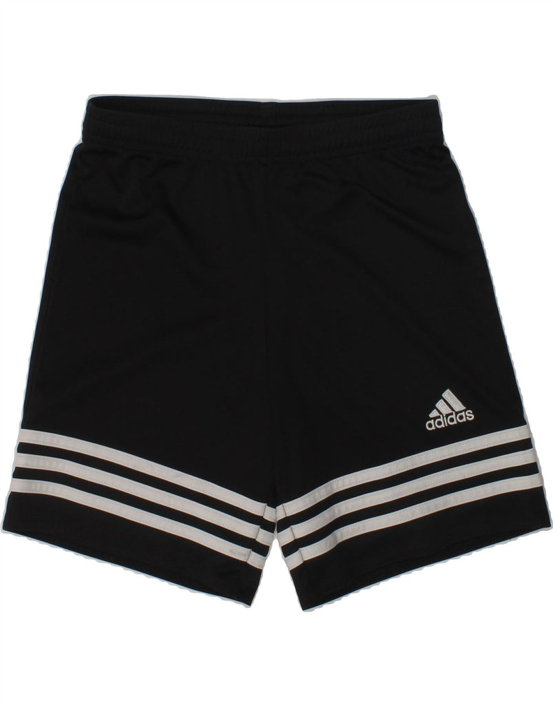 ADIDAS Boys Climalite Sport Shorts 9-10 Years Black Polyester | Vintage Adidas | Thrift | Second-Hand Adidas | Used Clothing | Messina Hembry 