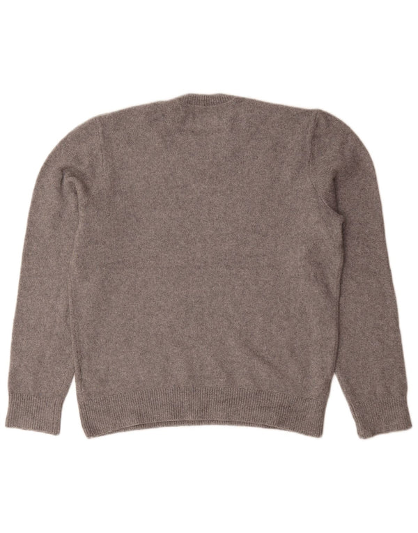 Abercrombie & Fitch Mens Crew Neck Jumper Sweater Medium Grey Cotton