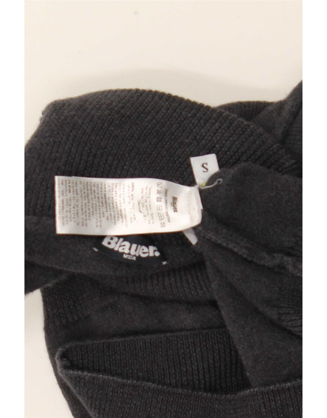 Blauer Womens Roll Neck Jumper Sweater UK 8 Small Grey Wool