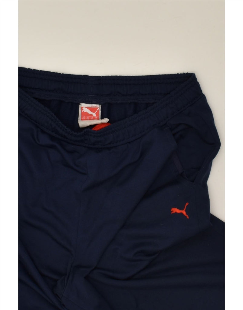 PUMA Boys Tracksuit Trousers 15-16 Years Navy Blue | Vintage Puma | Thrift | Second-Hand Puma | Used Clothing | Messina Hembry 