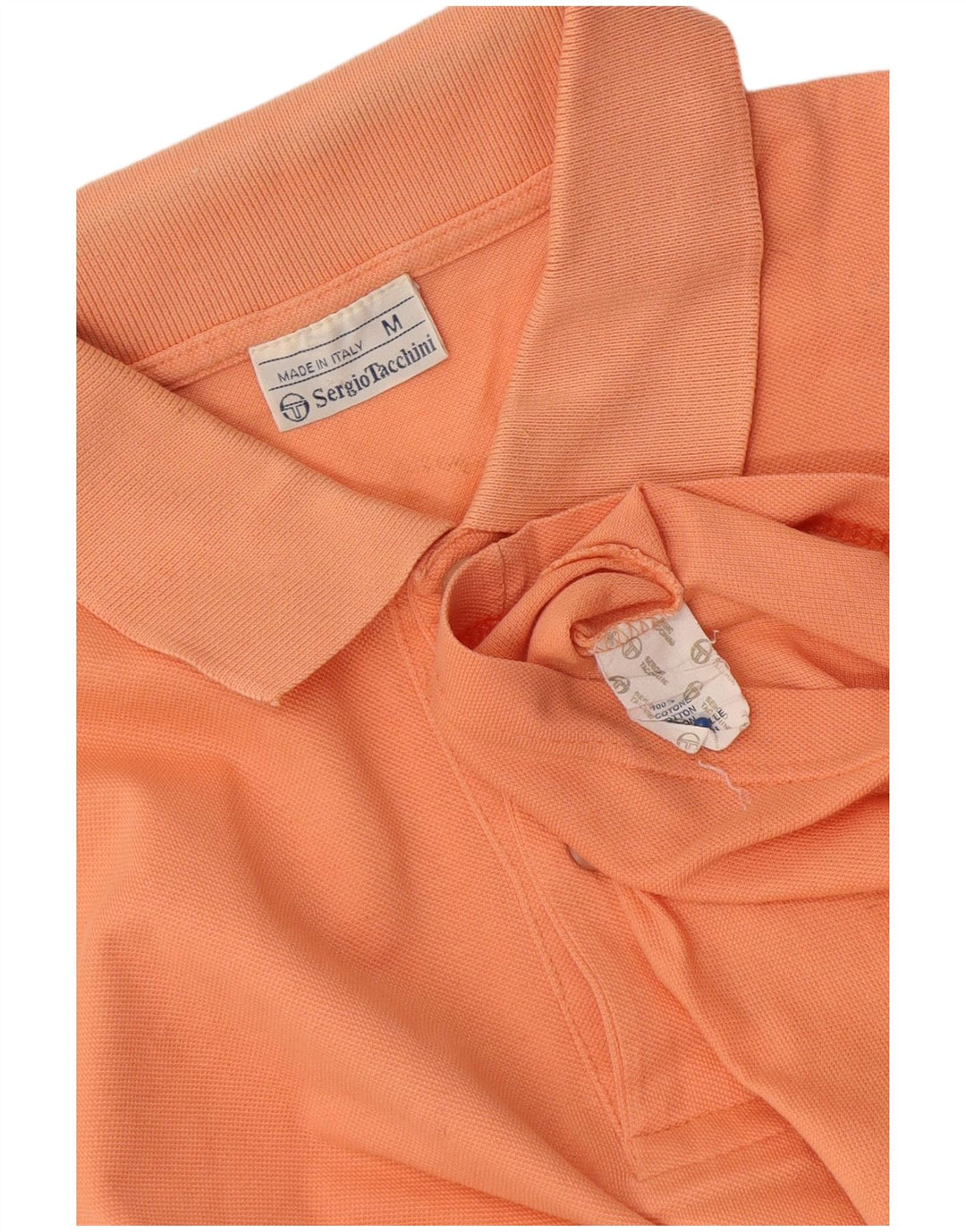 Sergio Tacchini Mens Polo Shirt Medium Pink Cotton