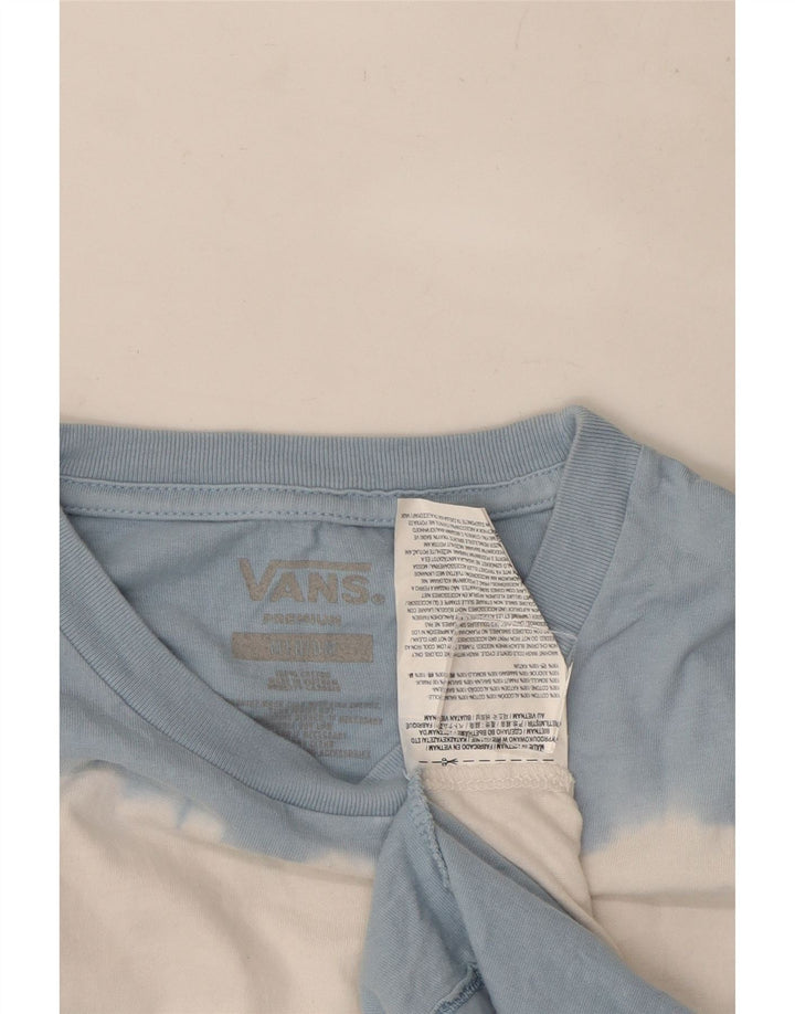 Vans Mens Graphic Top Long Sleeve Medium Blue Tie Dye Cotton