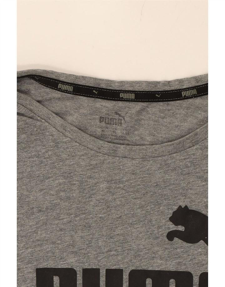 PUMA Mens Graphic T-Shirt Top XL Grey Cotton Vintage Puma and Second-Hand Puma from Messina Hembry 