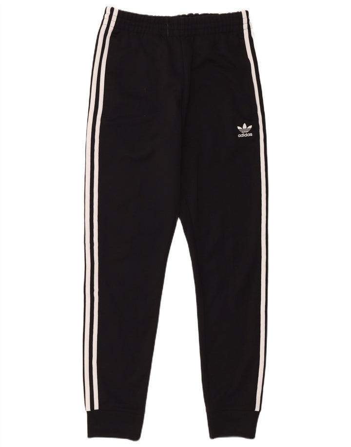 Adidas Mens Tracksuit Trousers Joggers Small Black Polyester