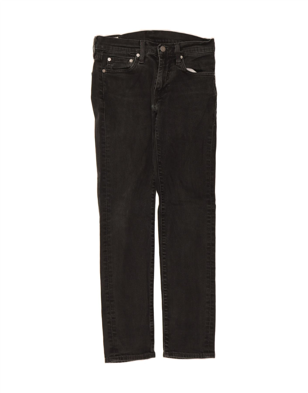 LEVI'S Womens Straight Jeans  W29 L32 Black Cotton Vintage Levi's and Second-Hand Levi's from Messina Hembry 