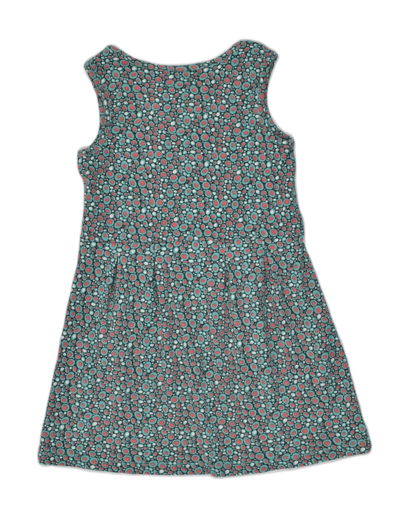 TOM TAILOR Girls Sleeveless A-Line Dress 8-9 Years Green Spotted Cotton | Vintage Tom Tailor | Thrift | Second-Hand Tom Tailor | Used Clothing | Messina Hembry 