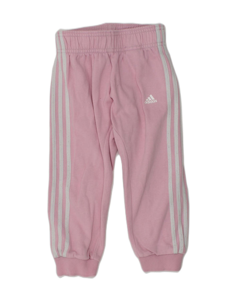 ADIDAS Baby Boys Joggers Tracksuit Trousers 18-24 Months Pink Cotton | Vintage Adidas | Thrift | Second-Hand Adidas | Used Clothing | Messina Hembry 