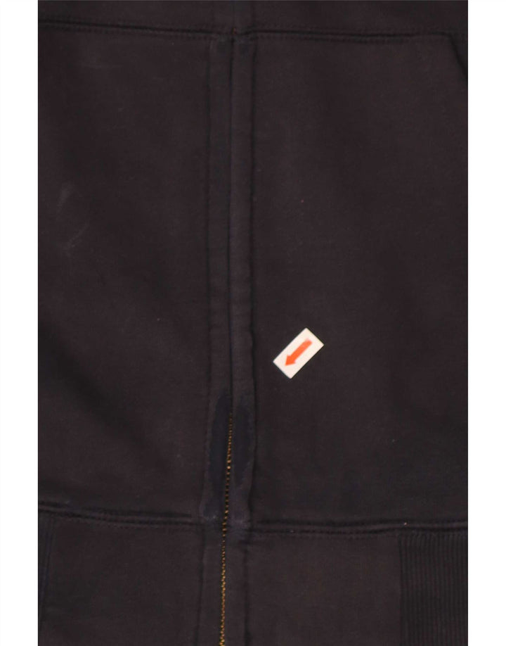 Carhartt Mens Zip Hoodie Sweater Medium Navy Blue Cotton