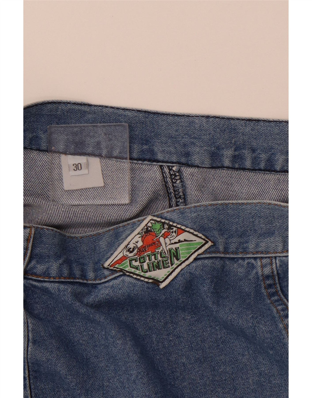 VINTAGE Womens Denim Skirt W30 Medium Blue