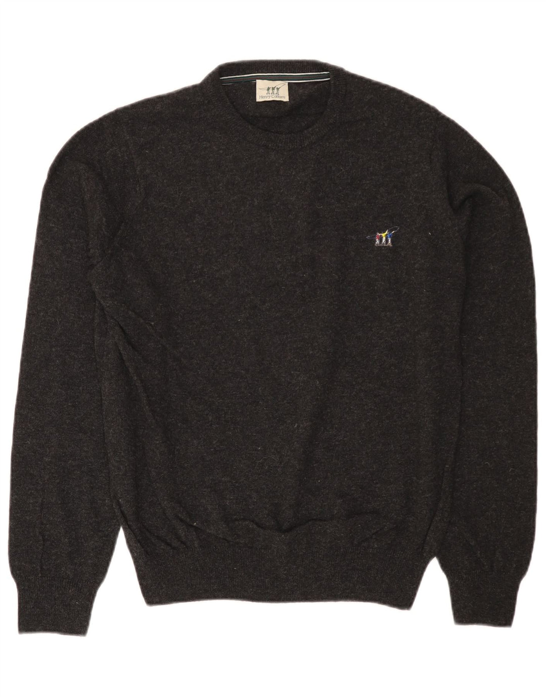 Henry Cottons Mens Crew Neck Jumper Sweater Medium Grey