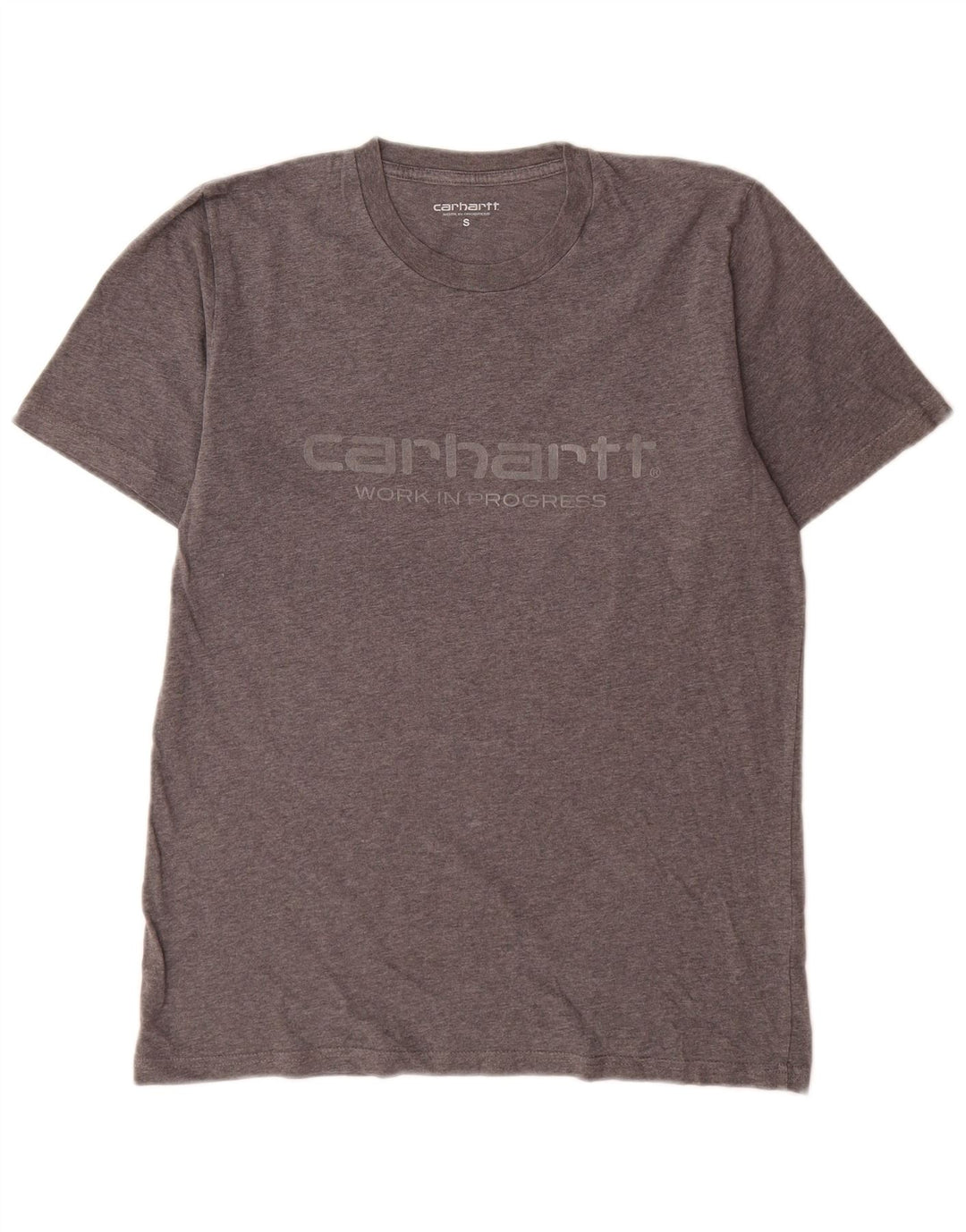 Carhartt Mens Graphic T-Shirt Top Small Grey Cotton
