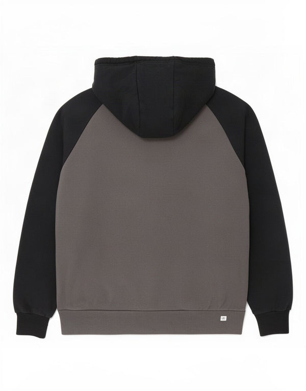 Ellesse Womens Graphic Hoodie Jumper Large Grey Colourblock Cotton