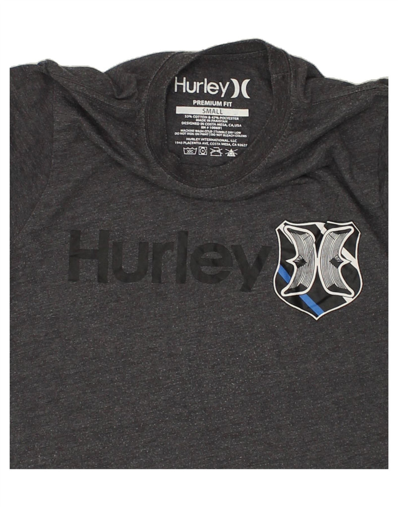 HURLEY Mens Premium Fit Graphic T-Shirt Top Small Grey Cotton | Vintage Hurley | Thrift | Second-Hand Hurley | Used Clothing | Messina Hembry 