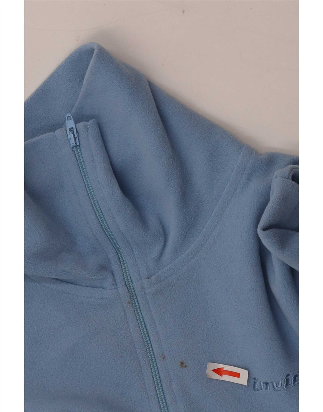 Invicta Womens Zip Neck Fleece Jumper UK 16 Large Blue