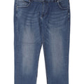 Avirex Mens Cropped Jeans W40 L27 Blue Cotton