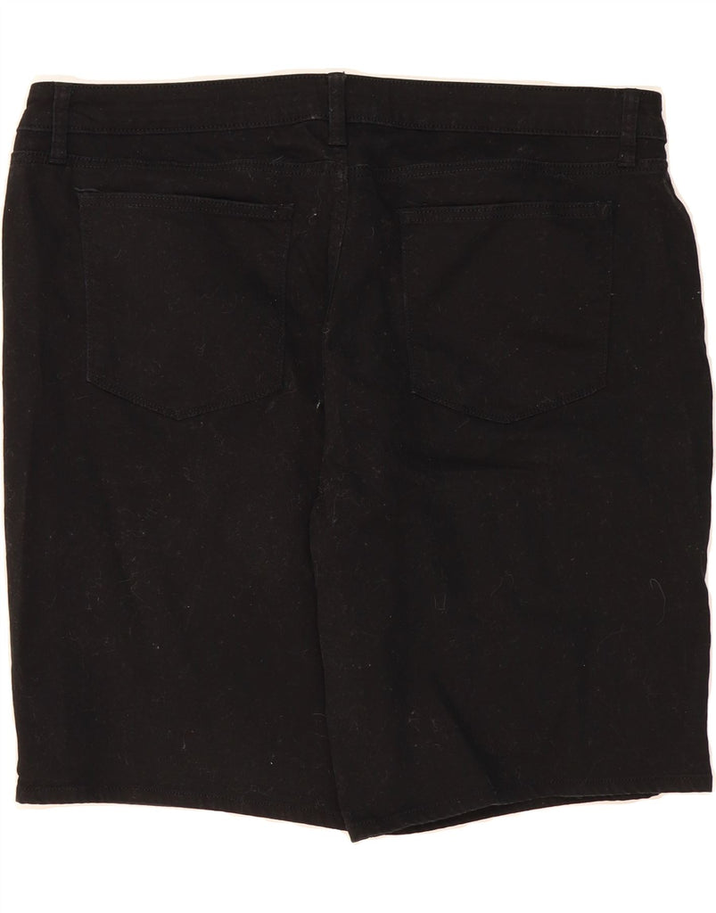 LEE Womens Riders Mid Rise Bermuda Shorts US 20 3XL W40  Black Cotton Vintage Lee and Second-Hand Lee from Messina Hembry 
