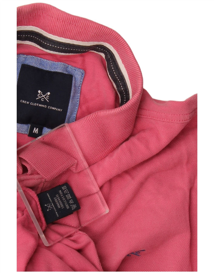 Crew Clothing Mens Polo Shirt Medium Pink Cotton