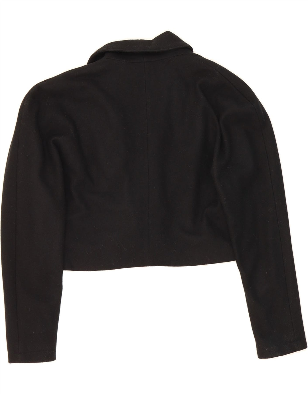 VINTAGE Womens Bolero Jacket IT 44 Medium Black Wool Vintage Vintage and Second-Hand Vintage from Messina Hembry 