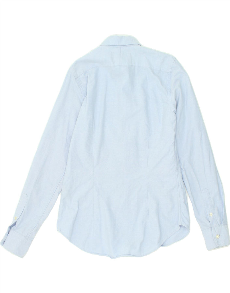 RALPH LAUREN Womens Shirt Size 6 Medium Blue Cotton | Vintage Ralph Lauren | Thrift | Second-Hand Ralph Lauren | Used Clothing | Messina Hembry 
