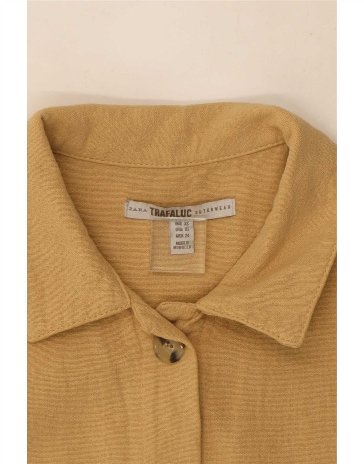 Zara Womens Oversized Overcoat UK 6 XS Beige