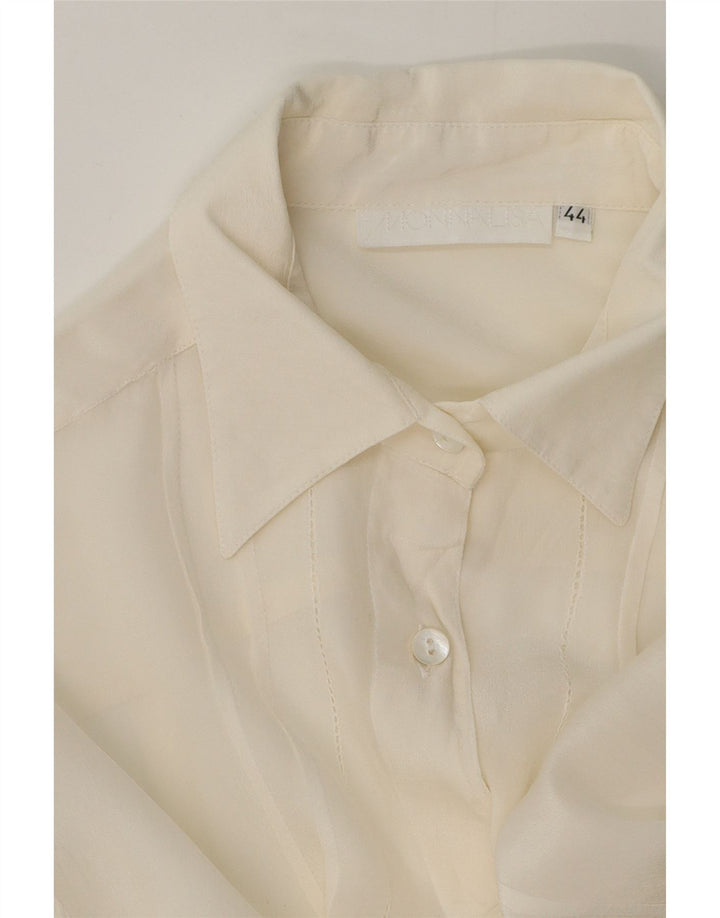 Monnalisa Womens Shirt Blouse IT 44 Medium White