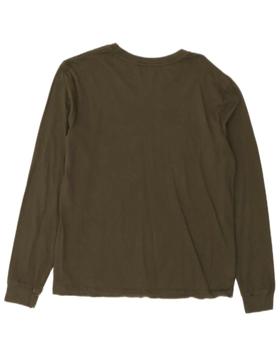 Vans Mens Graphic Top Long Sleeve Medium Khaki Cotton