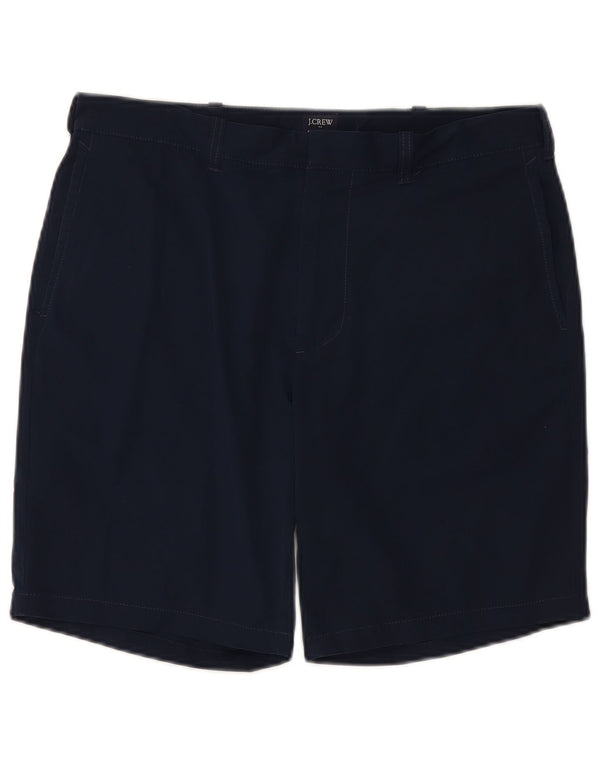 J. CREW Mens Chino Shorts W33 Medium Navy Blue Polyester