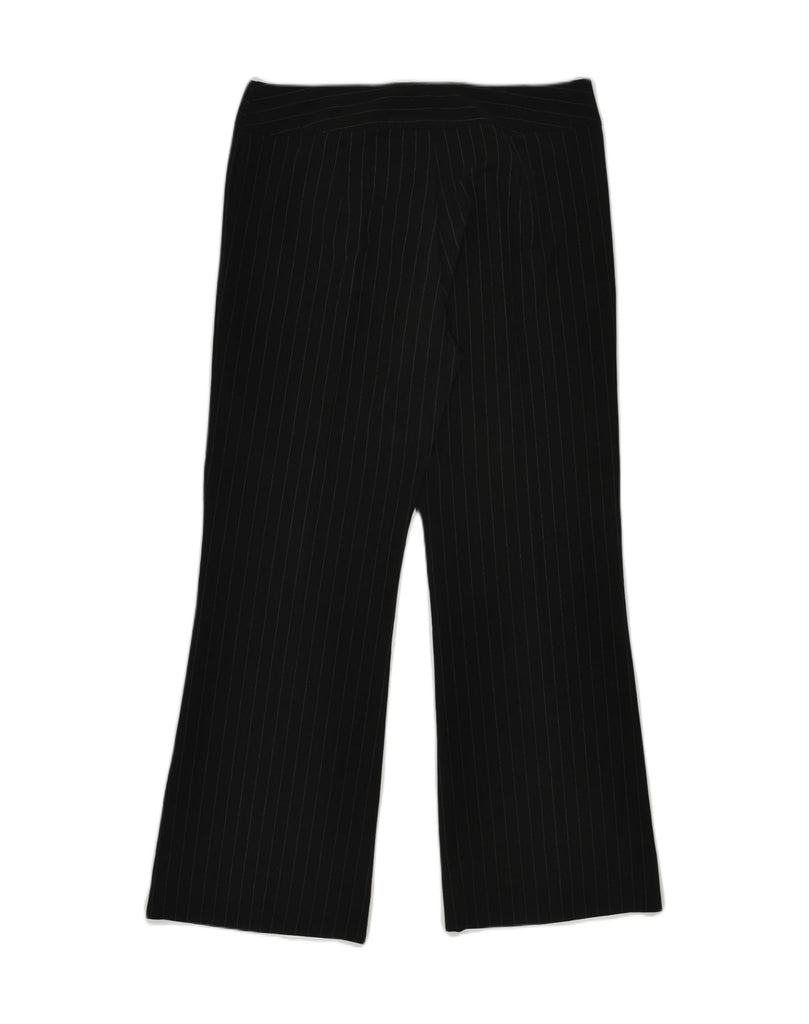 VINTAGE Womens Flare Suit Trousers W32 L29 Black Pinstripe Viscose | Vintage Vintage | Thrift | Second-Hand Vintage | Used Clothing | Messina Hembry 