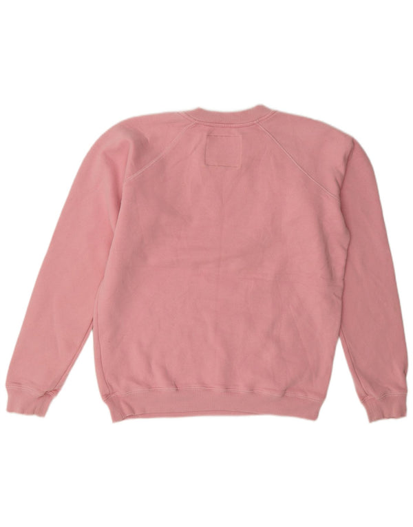 Jack Wills Womens Oversized Sweatshirt Jumper UK 8 Small Pink Cotton