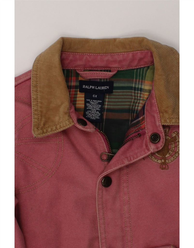 RALPH LAUREN Boys Utility Jacket 5-6 Years Pink Cotton | Vintage Ralph Lauren | Thrift | Second-Hand Ralph Lauren | Used Clothing | Messina Hembry 