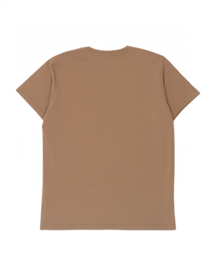 Alpha Industries Mens Graphic T-Shirt Top Small Brown Cotton