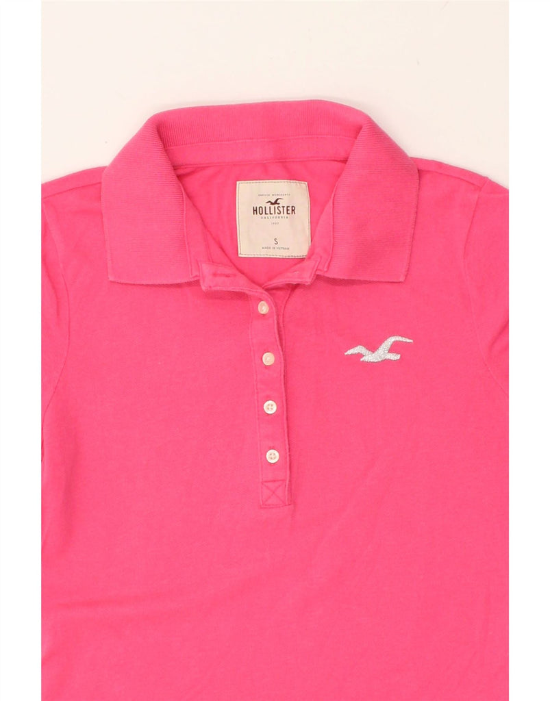 HOLLISTER Womens Polo Shirt UK 10 Small Pink | Vintage Hollister | Thrift | Second-Hand Hollister | Used Clothing | Messina Hembry 