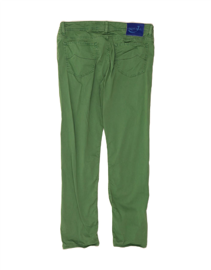 JACOB COHEN Mens Tailored Straight Jeans W37 L30 Green Cotton Vintage Jacob Cohen and Second-Hand Jacob Cohen from Messina Hembry 