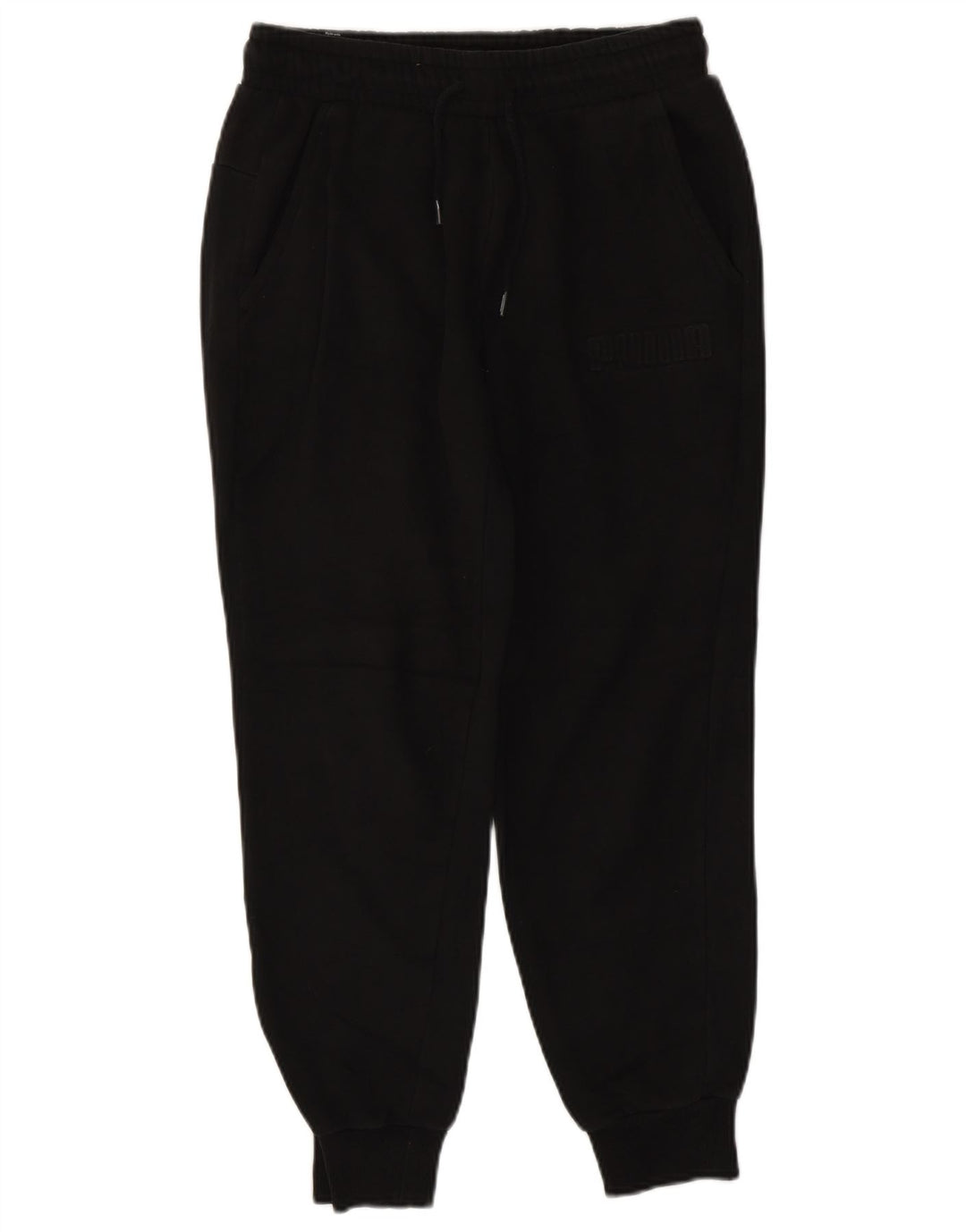 PUMA Mens Tracksuit Trousers Joggers Small  Black Cotton
