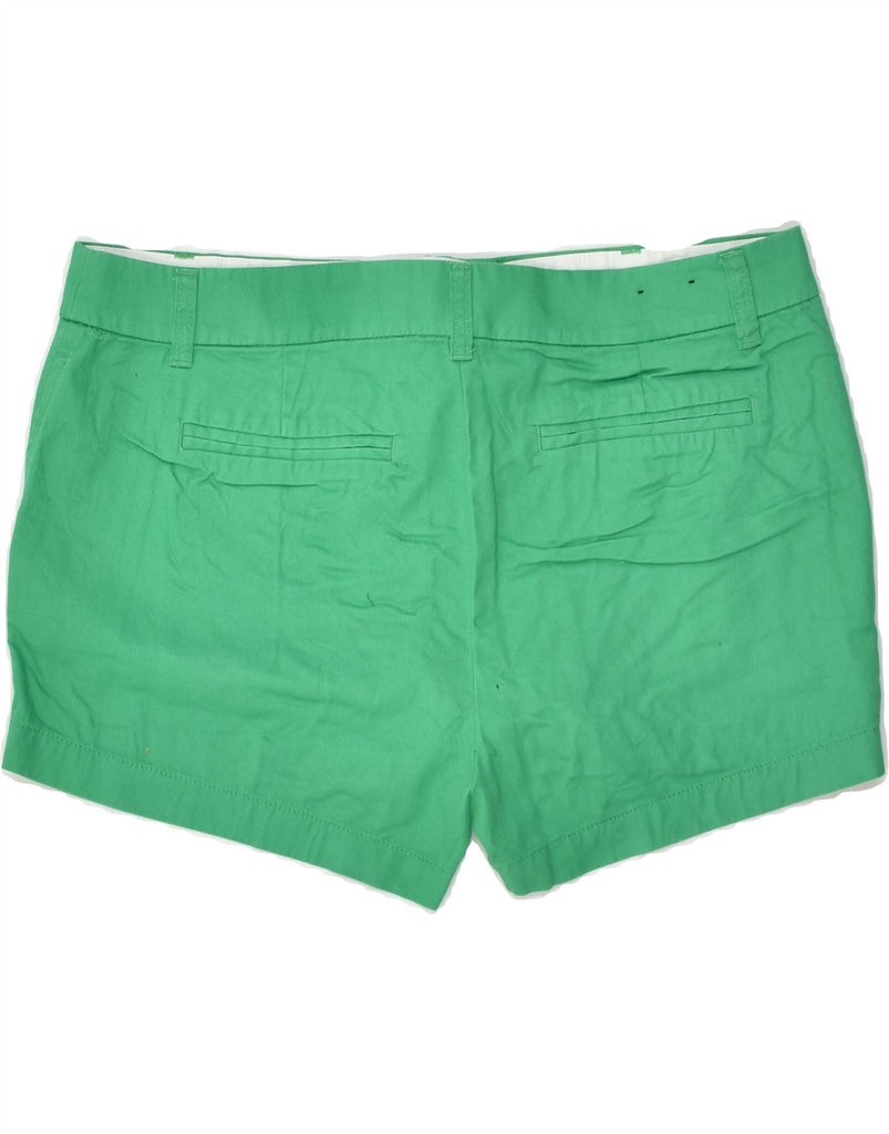 J. CREW Womens Hot Pants US 12 Large W36 Green Cotton | Vintage J. Crew | Thrift | Second-Hand J. Crew | Used Clothing | Messina Hembry 