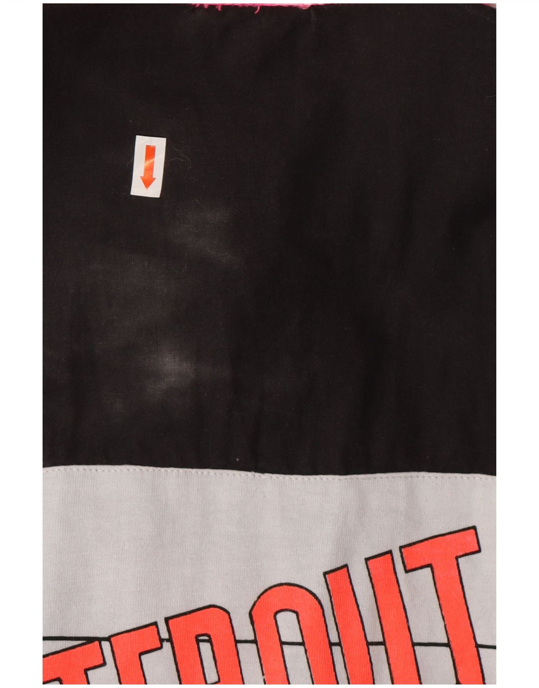 VINTAGE Womens Graphic Tracksuit Top Jacket UK 18 XL Black Colourblock