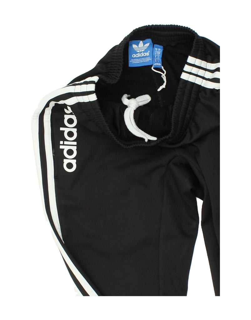 ADIDAS Mens Tracksuit Trousers Small Black Polyester | Vintage Adidas | Thrift | Second-Hand Adidas | Used Clothing | Messina Hembry 