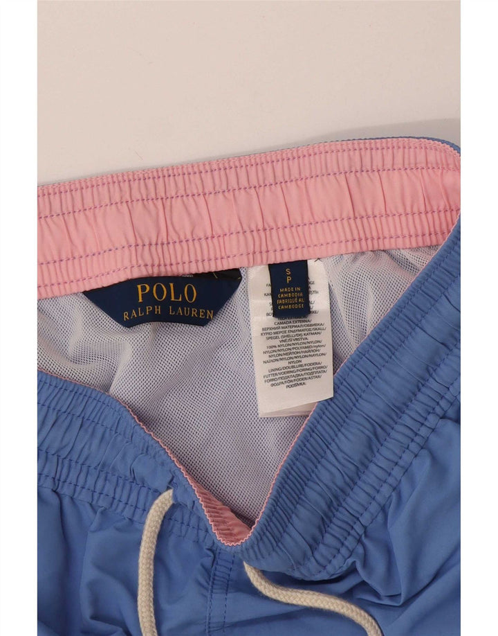Polo Ralph Lauren Mens Swimming Shorts Small  Blue Nylon
