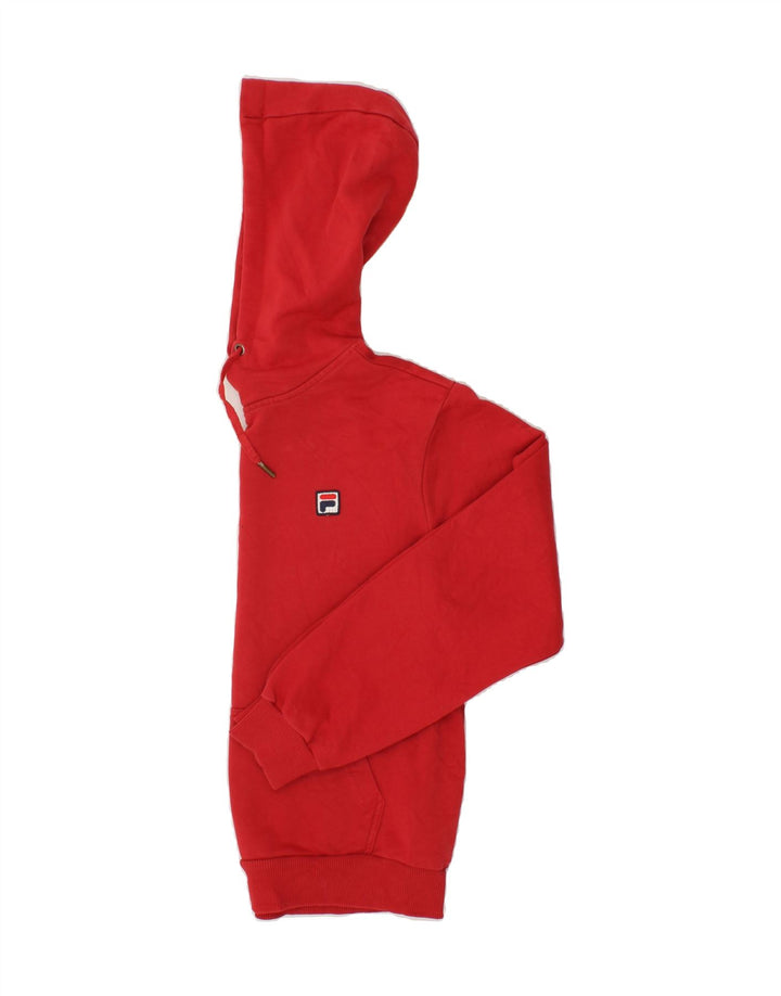 FILA Mens Hoodie Jumper XS Red Cotton Vintage Fila and Second-Hand Fila from Messina Hembry 