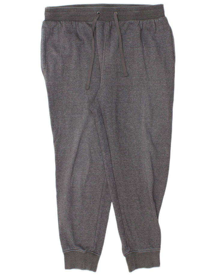 EDDIE BAUER Mens Tracksuit Trousers Joggers Large  Grey Cotton