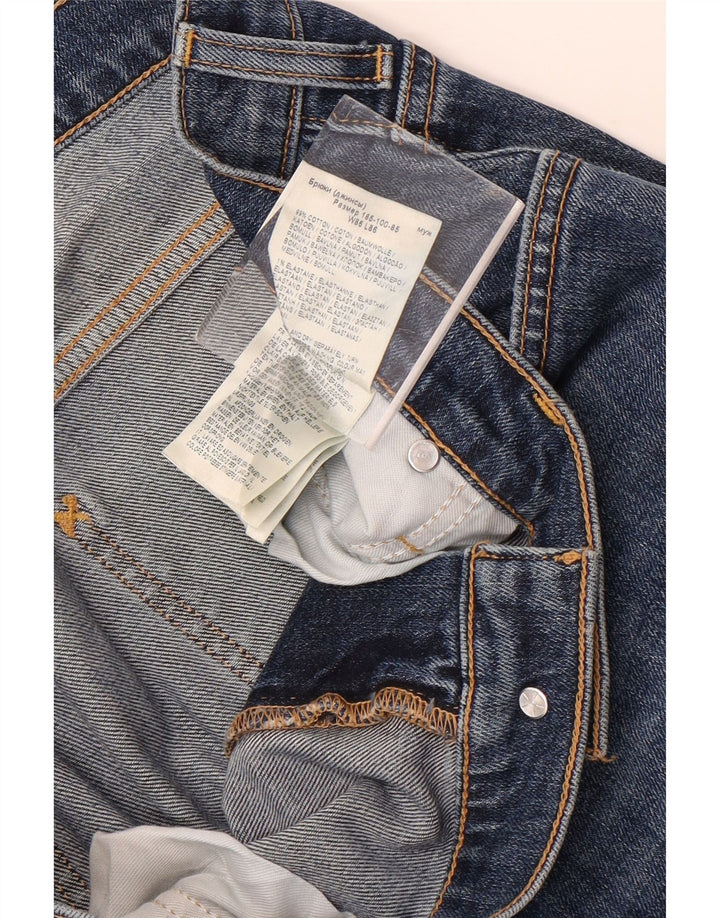 Lee Mens Rider Slim Jeans W34 L28 Blue Cotton