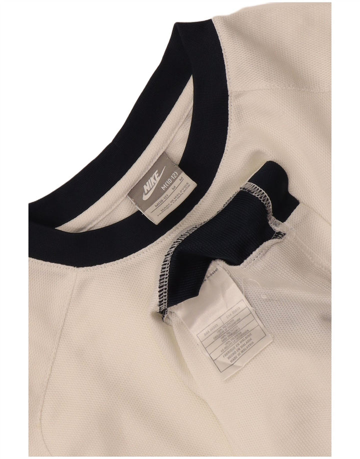 Nike Boys T-Shirt Top 10-11 Years Medium White Colourblock Polyester