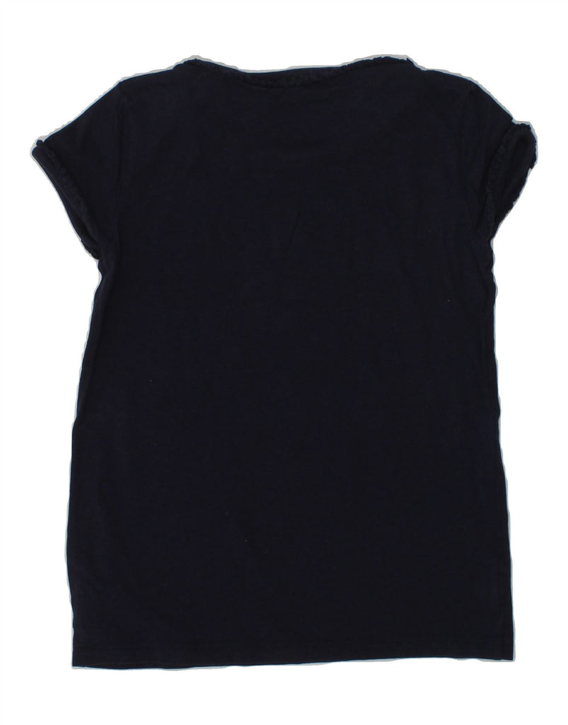 RALPH LAUREN Girls T-Shirt Top 5-6 Years Navy Blue Cotton | Vintage Ralph Lauren | Thrift | Second-Hand Ralph Lauren | Used Clothing | Messina Hembry 