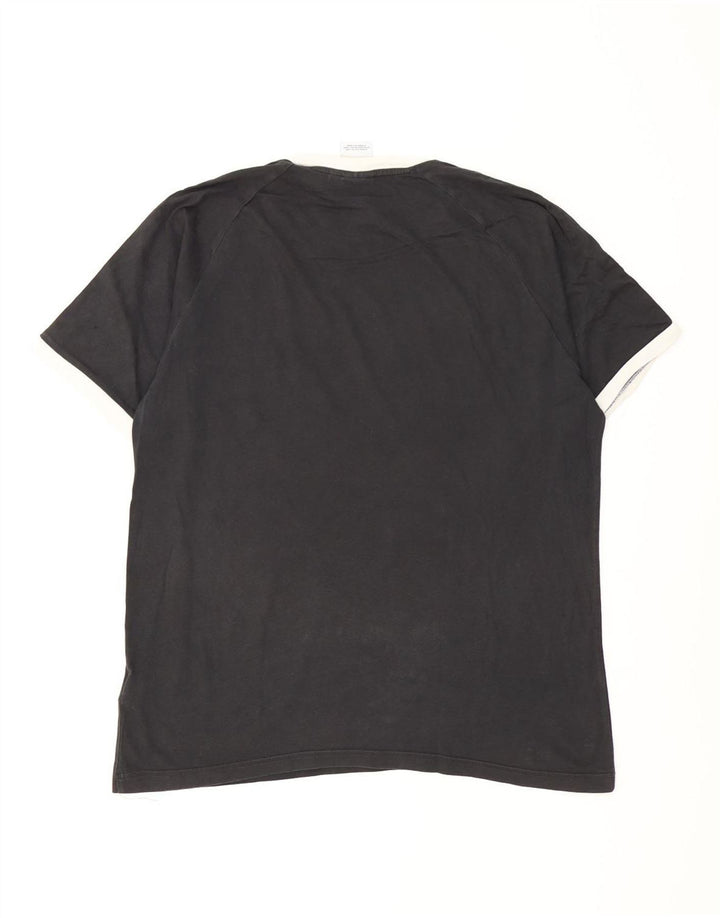 Adidas Mens T-Shirt Top XL Black Cotton