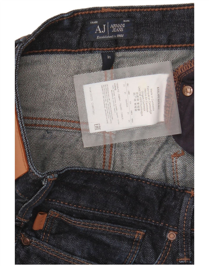 Armani Womens Slim Jeans W31 L34 Navy Blue Cotton