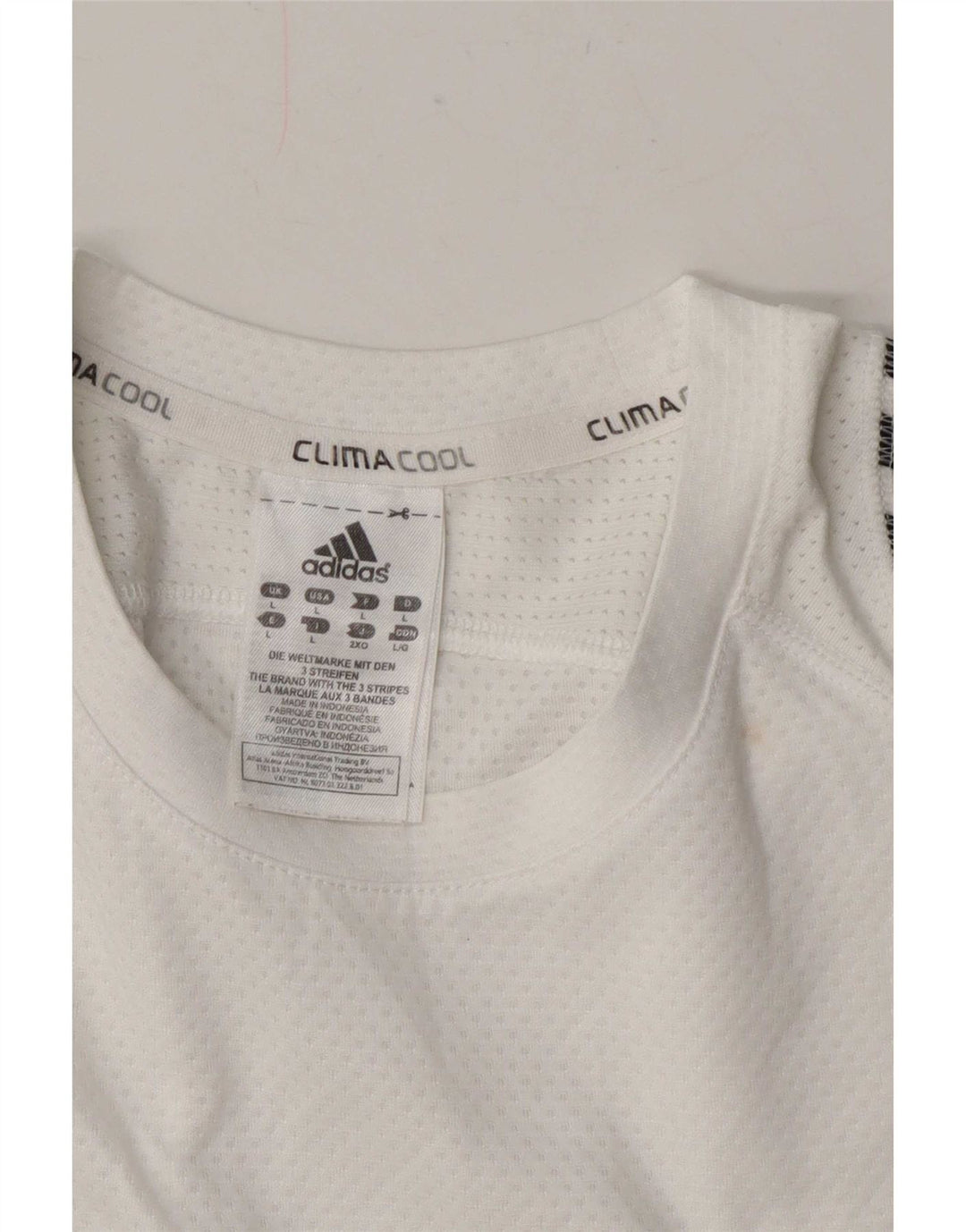 Adidas Mens Climacool T-Shirt Top Large White Polyester