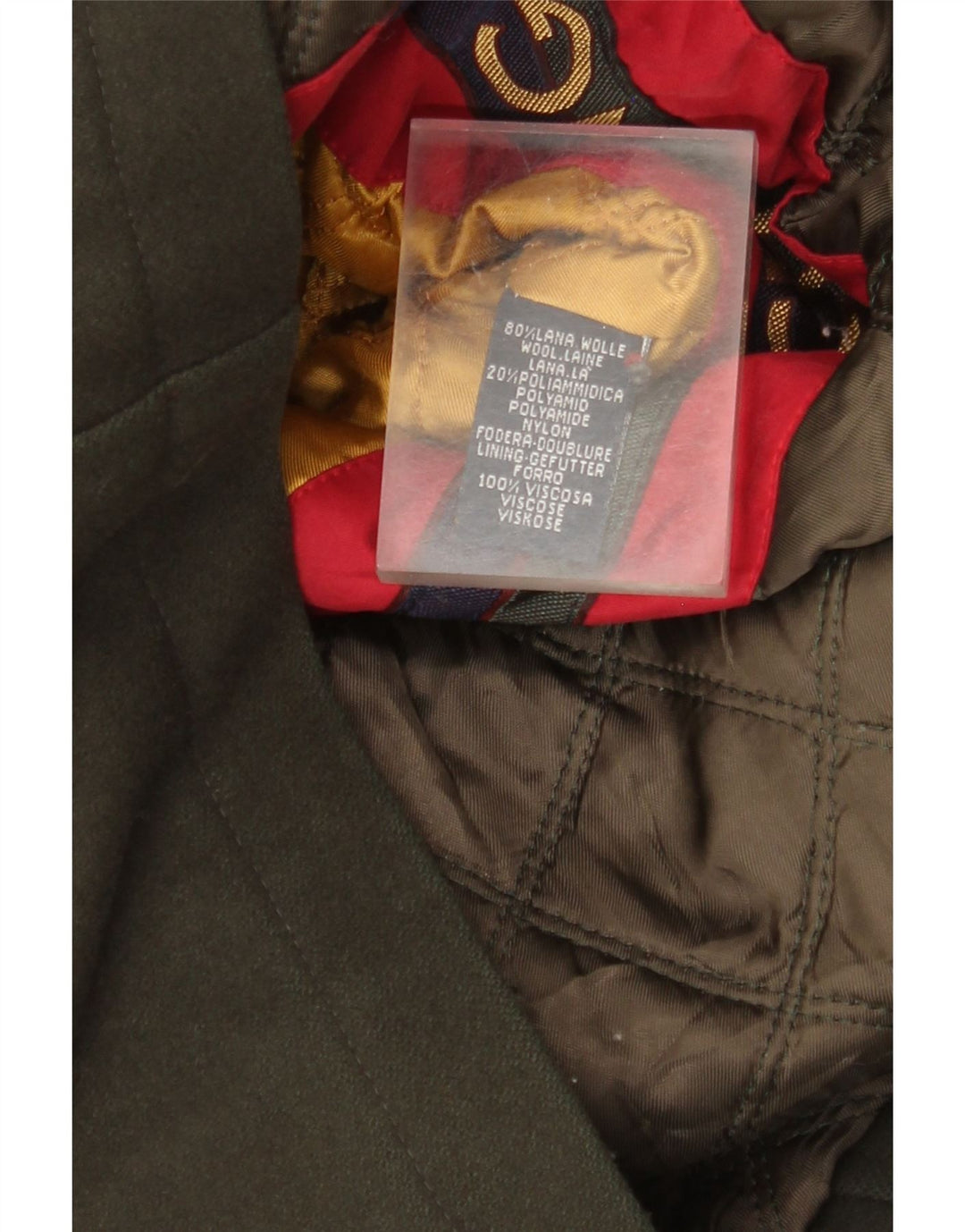 Paul & Shark Mens Overcoat UK 42 XL Khaki Wool