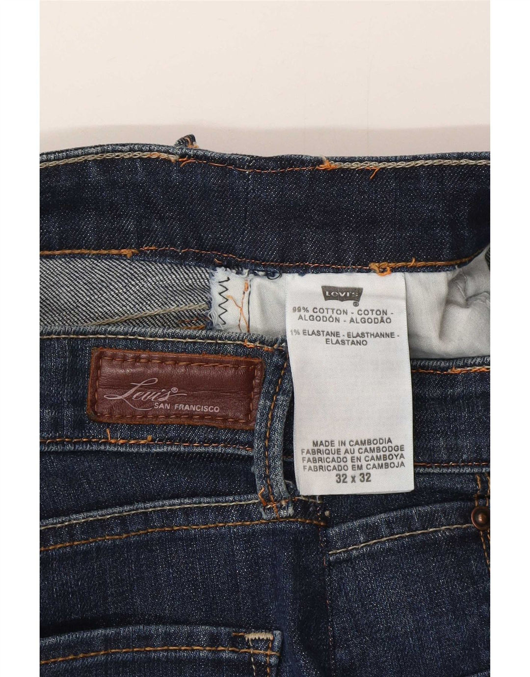 Levi's Womens Bootcut Jeans W32 L32 Blue Cotton