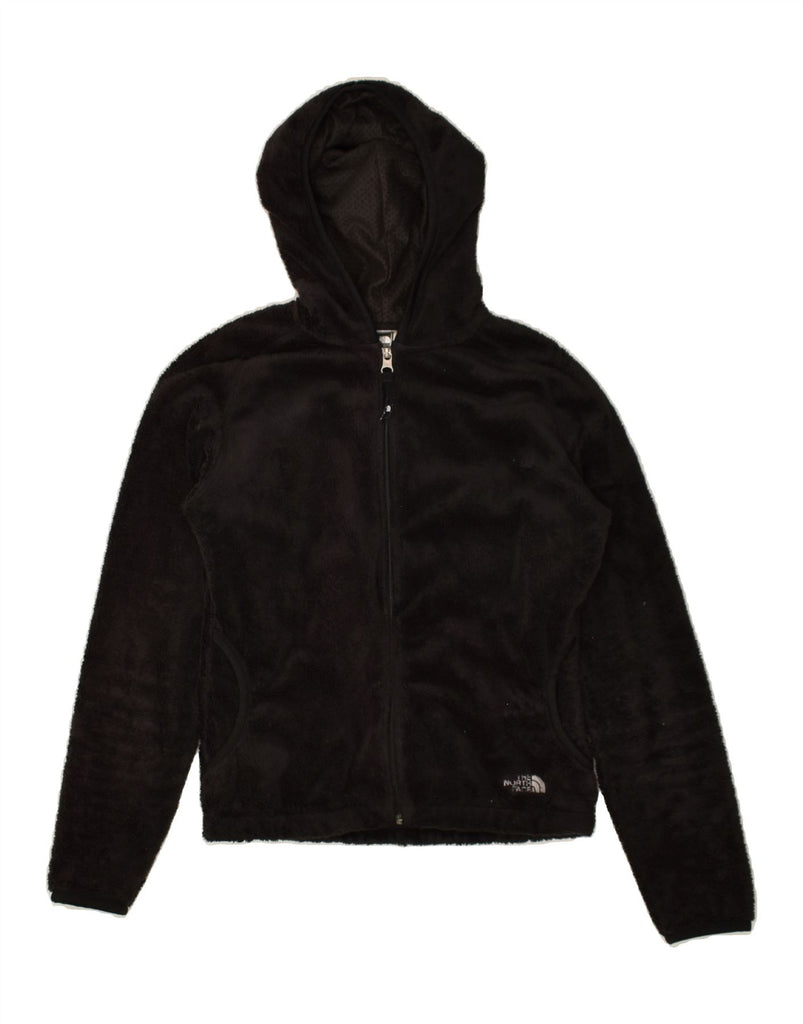 THE NORTH FACE Womens Hooded Fleece Jacket UK 8 Small Brown Polyester | Vintage The North Face | Thrift | Second-Hand The North Face | Used Clothing | Messina Hembry 