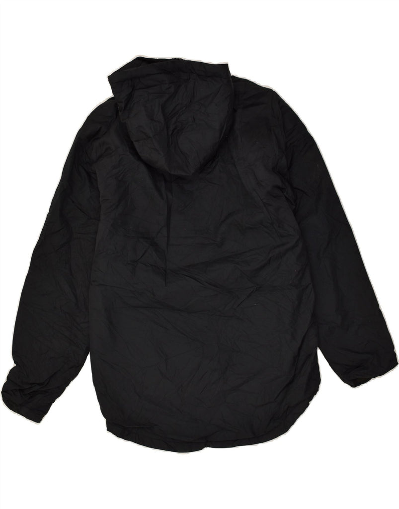 UNDER ARMOUR Mens Hooded Rain Jacket UK 38 Medium Black Polyester | Vintage Under Armour | Thrift | Second-Hand Under Armour | Used Clothing | Messina Hembry 
